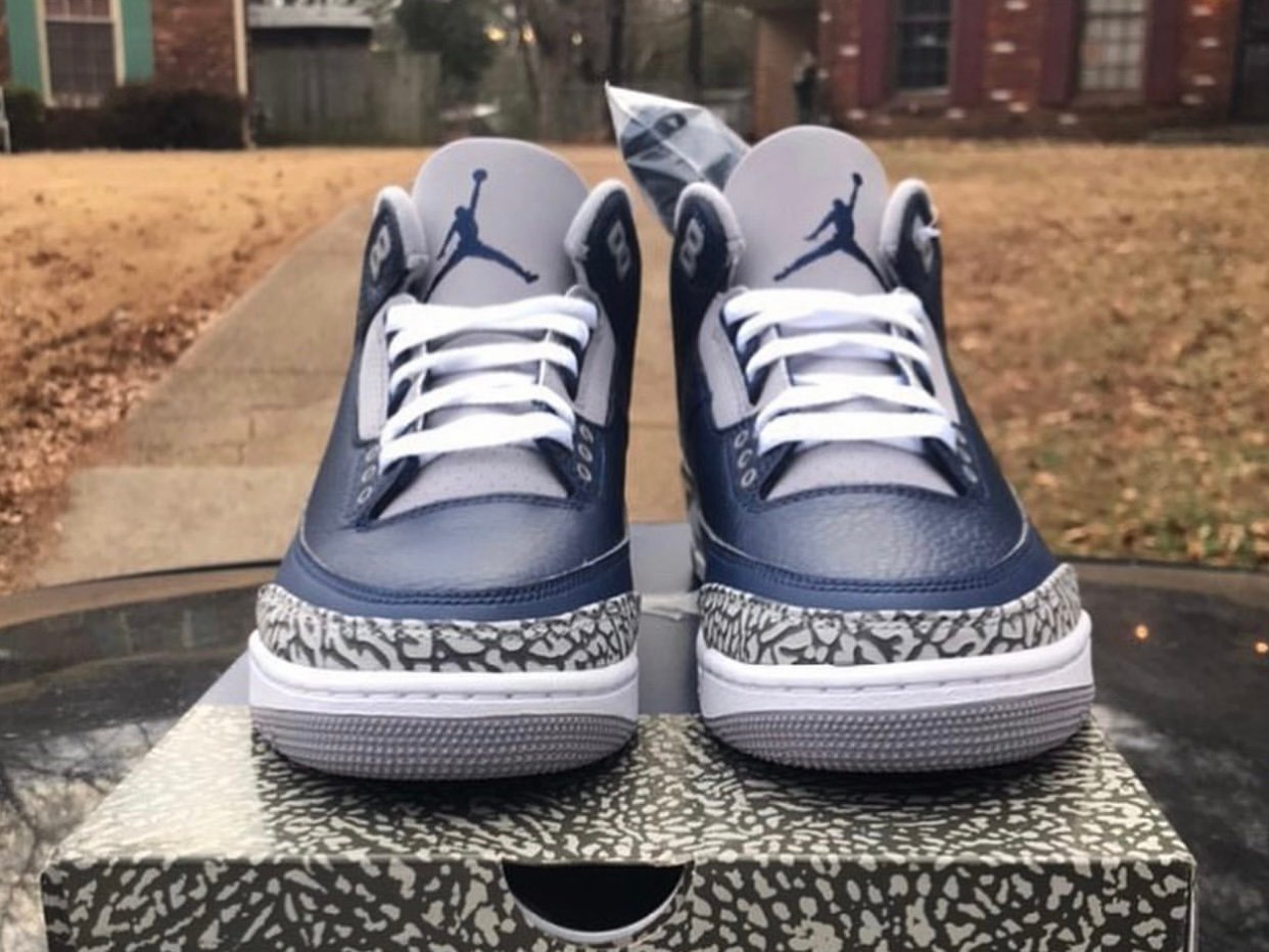 Midnight Navy Air Jordan 3 CT8532-401 Release Info