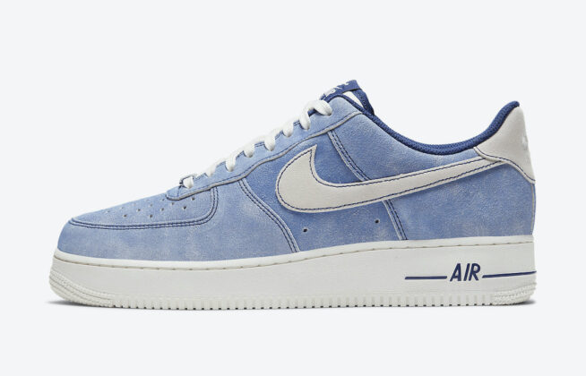 Nike Air Force 1 Low Dusty Blue Suede DH0265400 Release Date Info