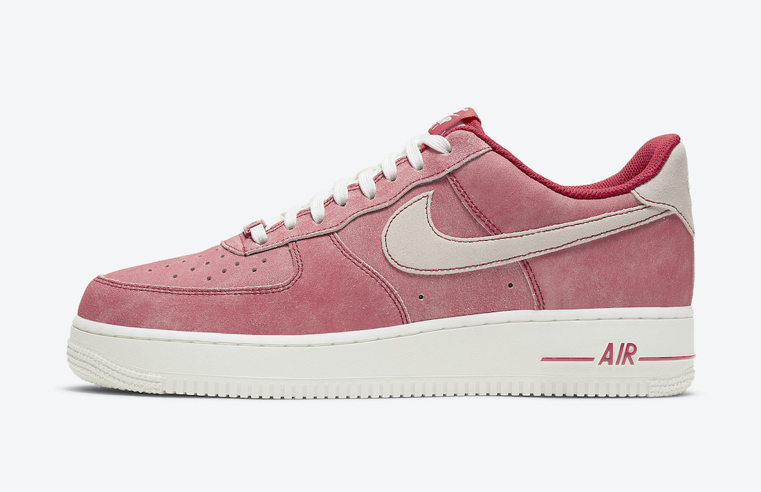 Nike Air Force 1 Low Dusty Red Suede DH0265-600 Release Date Info