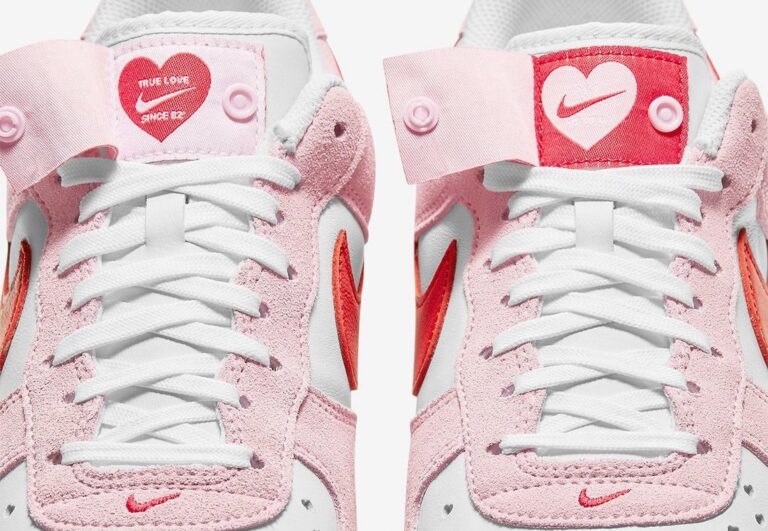 nike air force 1 low pink hearts valentines day