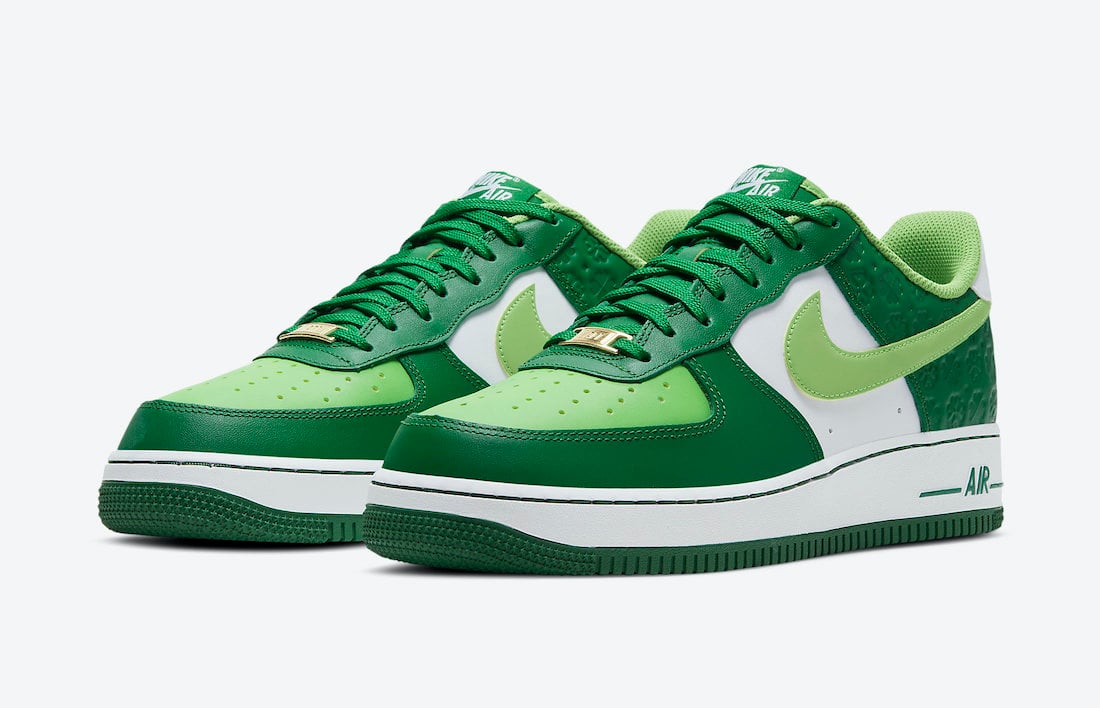 green nike air force 1