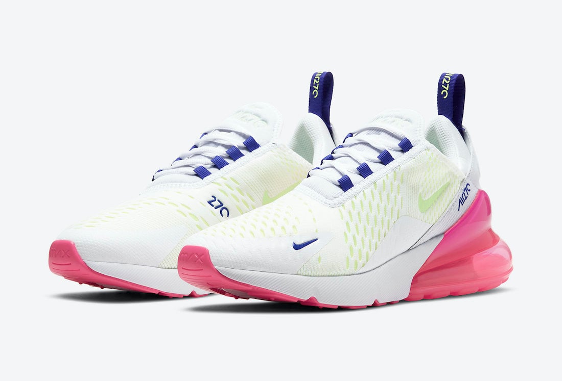 nike pink blue green air max