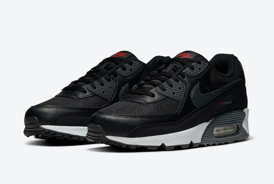 Nike Air Max 90 Black University Red DH4095-001 Release Date Info