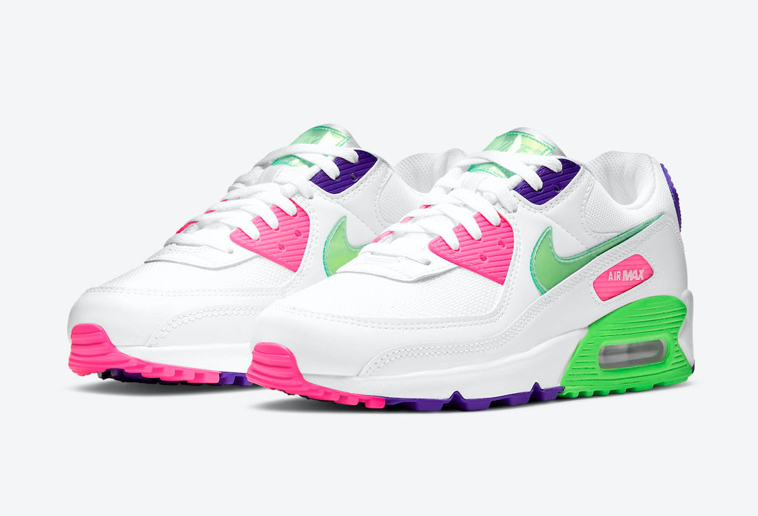 air max 90 pink and green