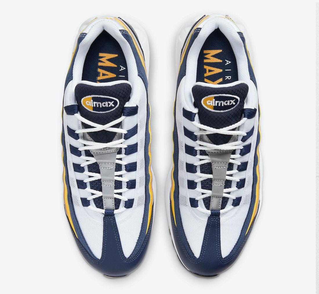 Nike Air Max 95 White Navy Gold CZ0191-400 Release Date Info | SneakerFiles