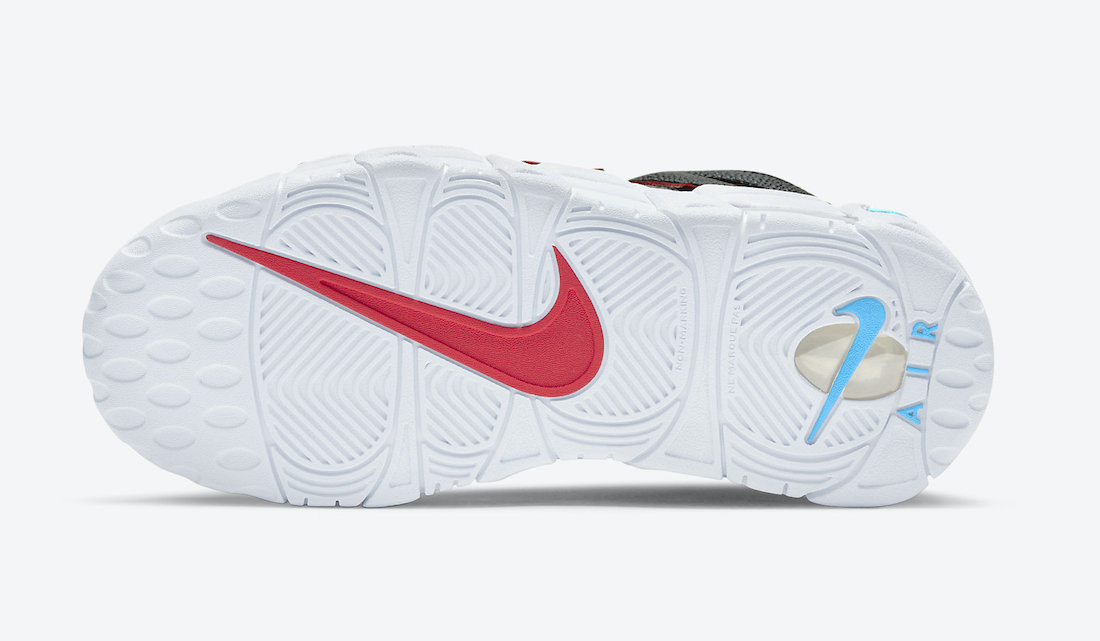 Nike Air More Uptempo GS Black White Red DJ4610-001 Release Date Info