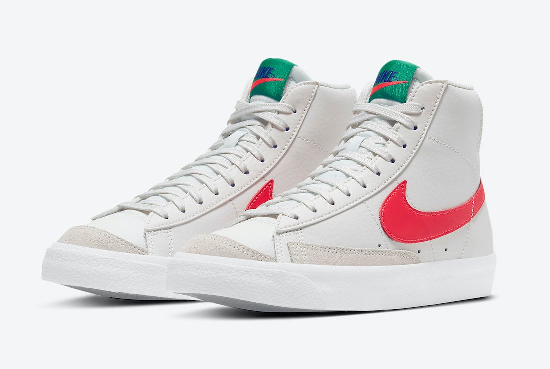 Nike Blazer Mid ’77 Releasing in Kids Sizing with Bright Crimson Accents