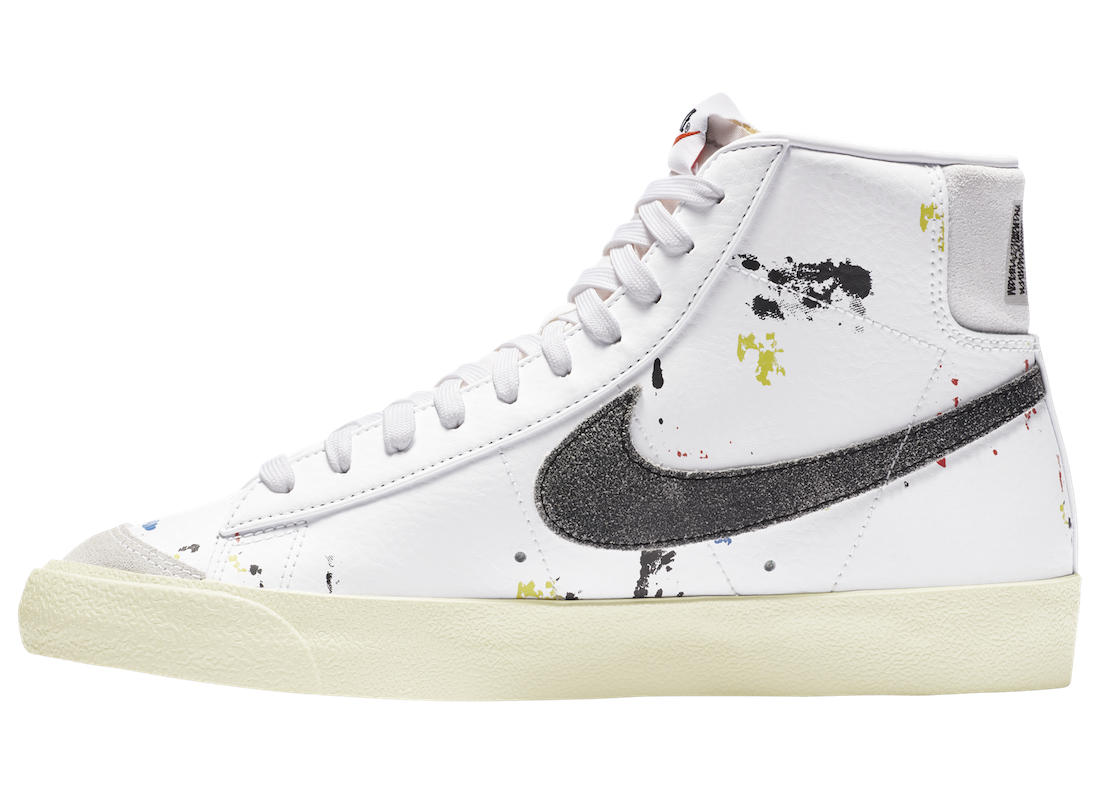 Nike Blazer Mid 77 Paint Splatter DC7331-100 Release Date Info