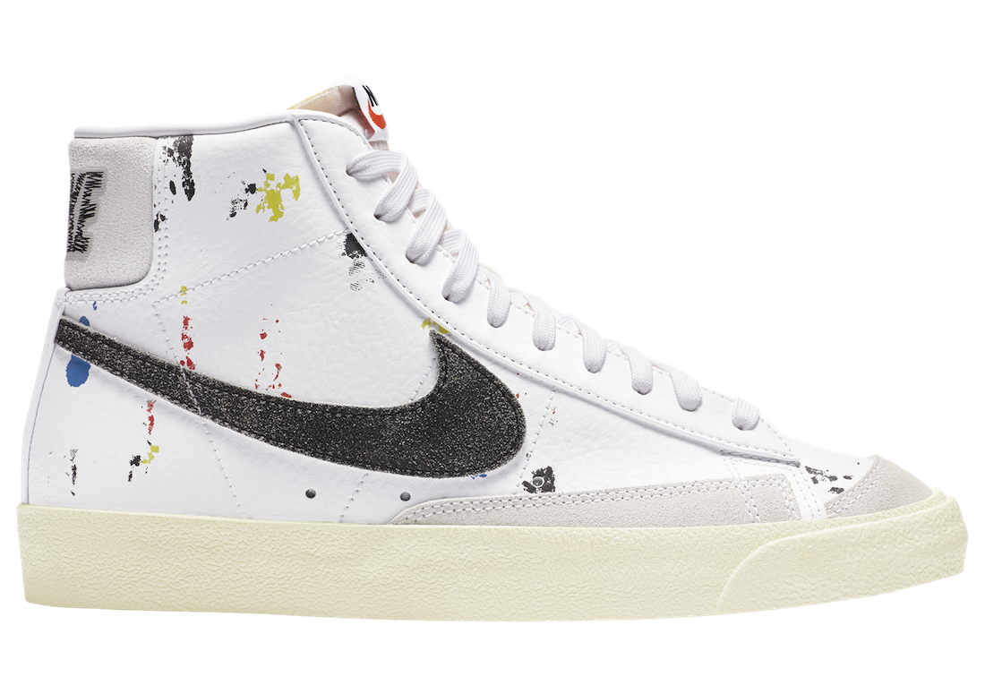 Nike Blazer Mid 77 Paint Splatter DC7331-100 Release Date Info