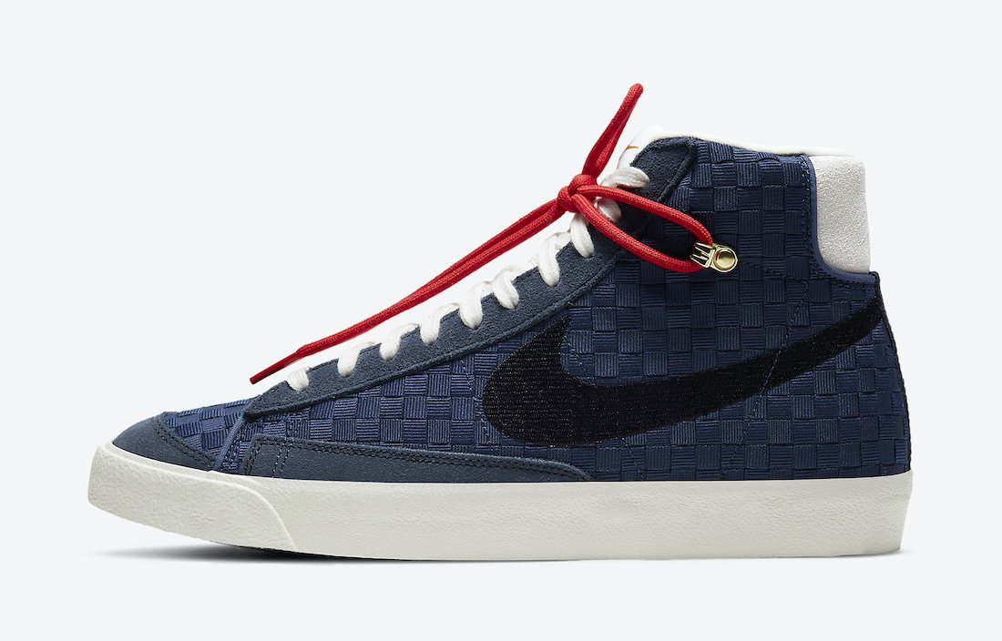 Nike Blazer Mid 77 Sashiko Navy Blue DD5486-492 Release Date Info