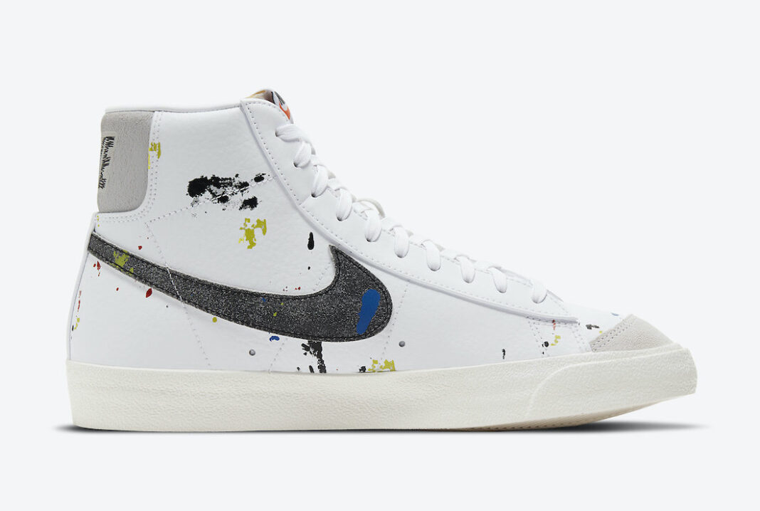 nike blazer paint splatter mens