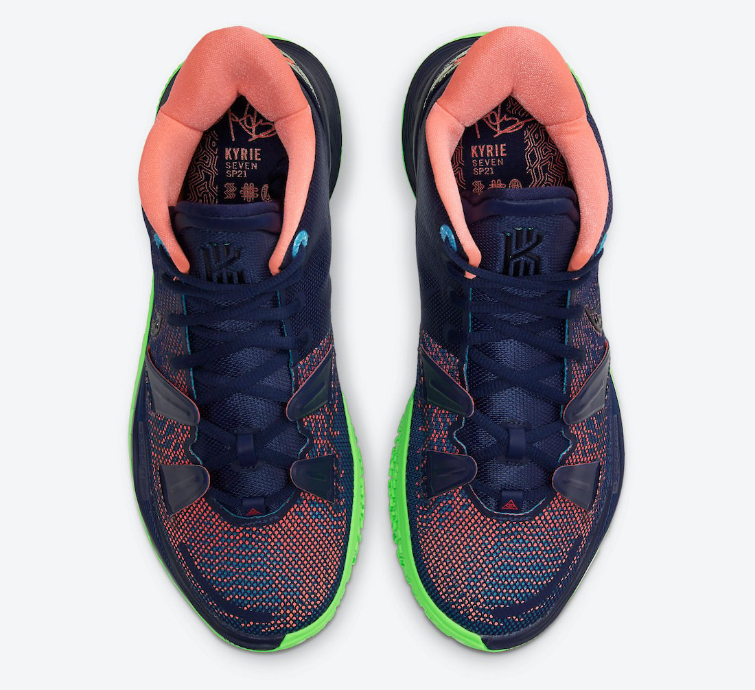 Nike Kyrie 7 Navy Green CQ9327-401 Release Date Info