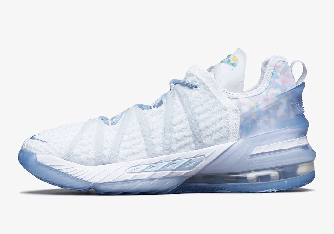 Nike LeBron 18 NRG GS Blue Tint White Clear CT4677-400 Release Date Info