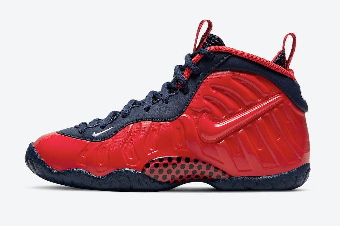 Nike Little Posite Pro Red Navy White CZ2520-600 Release Date Info