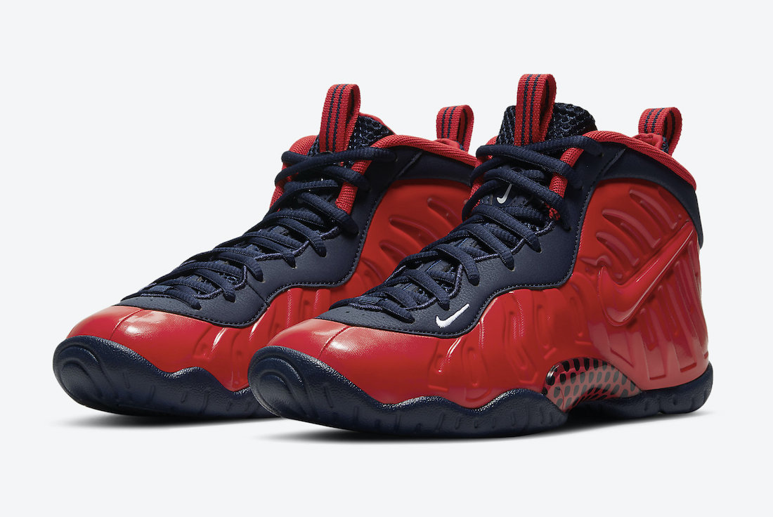 Nike Little Posite Pro Red Navy White CZ2520-600 Release Date Info
