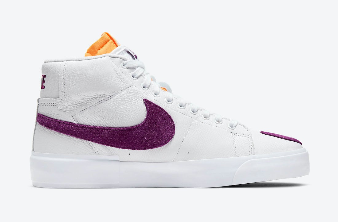 Nike SB Blazer Mid Edge White Purple DA2189-100 Release Date Info