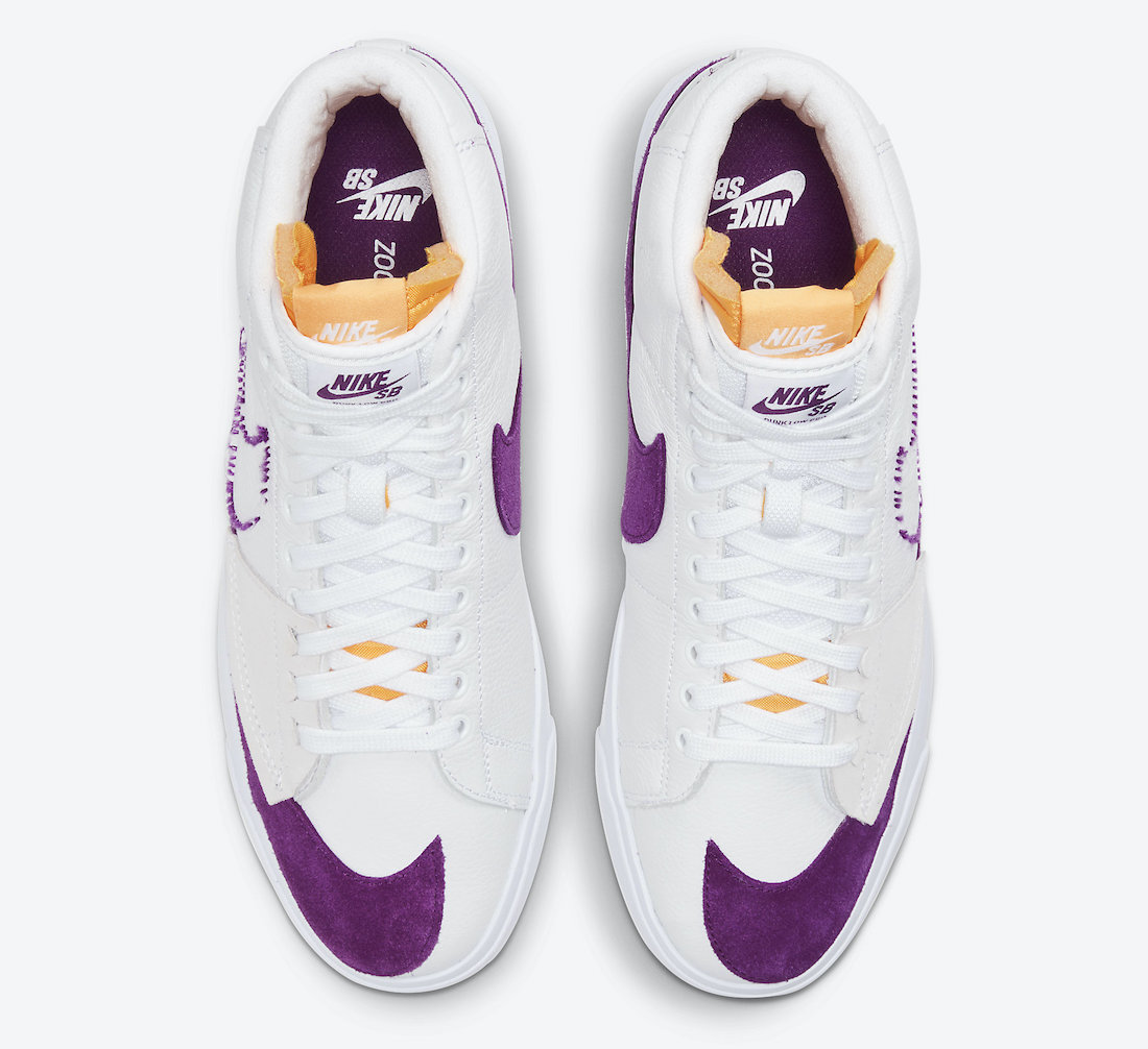 Nike SB Blazer Mid Edge White Purple DA2189-100 Release Date Info