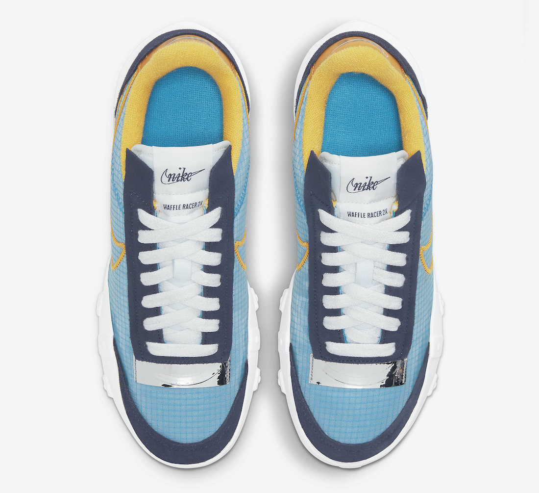 Nike Waffle Racer 2X Blackened Blue University Gold DC4467-400 Release Date Info