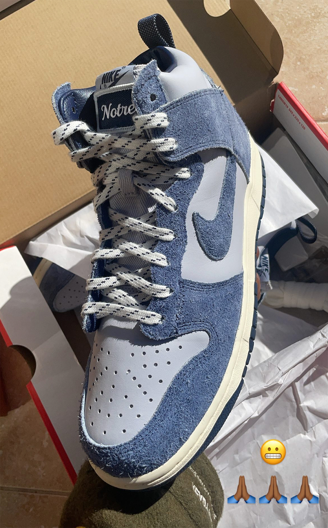 Notre Nike Dunk High Blue Void CW3092-400 Release Info