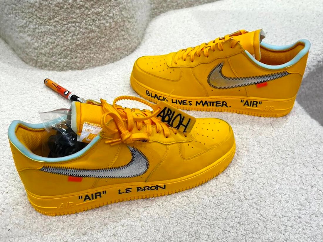 Off-White x Nike Air Force 1 University Gold Release Date