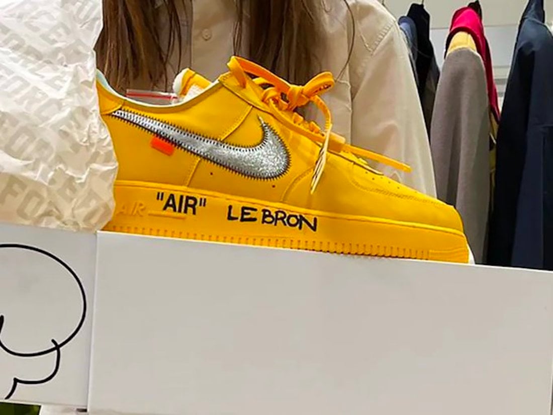 Off-White x Nike Air Force 1 University Gold Release Date