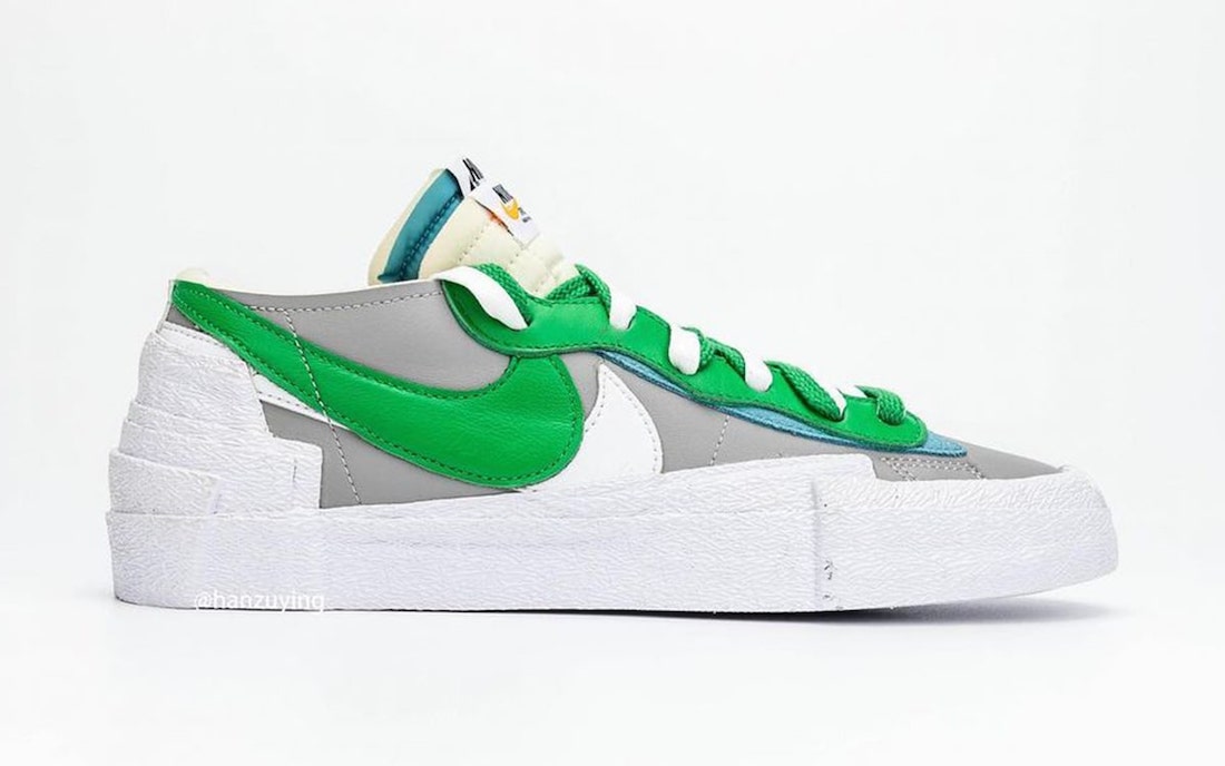 Sacai Nike Blazer Low Classic Green Release Date DD1877-001