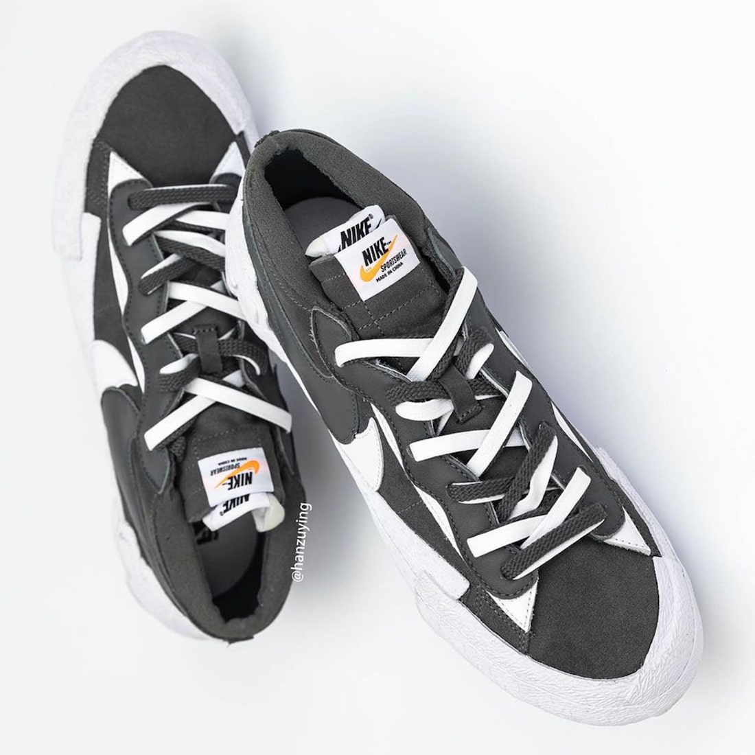 Sacai Nike Blazer Low Dark Grey DD1877-002 Release Date