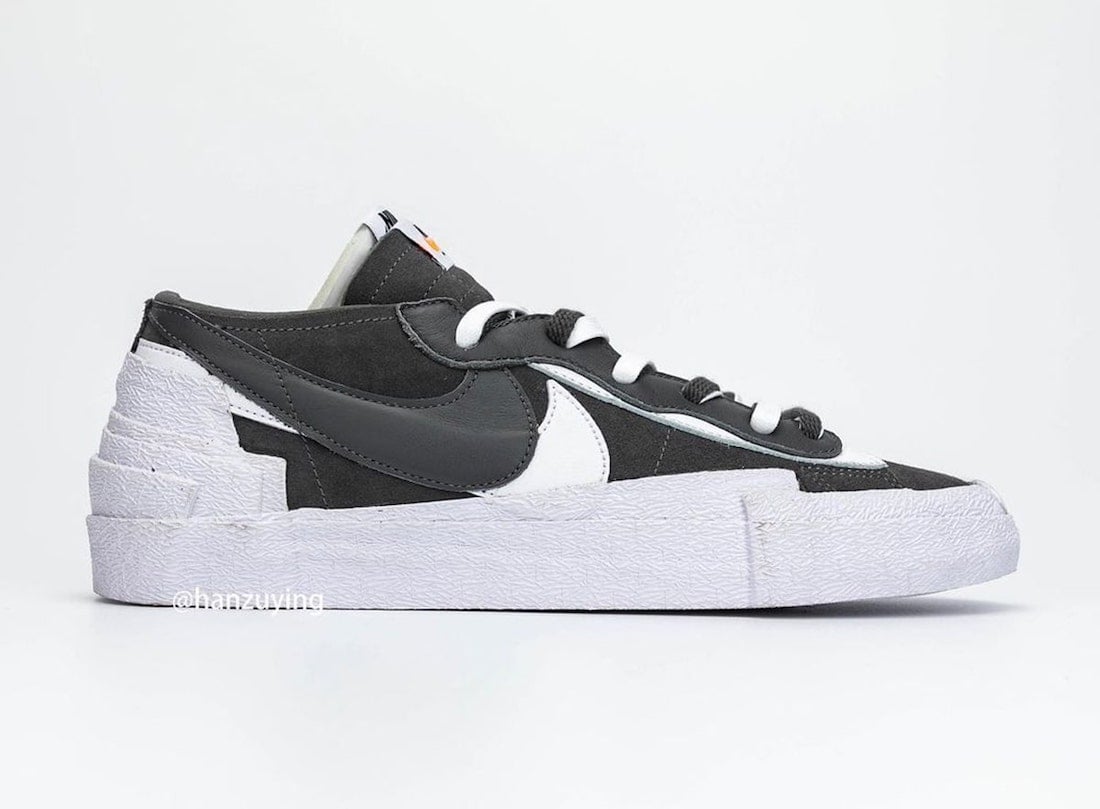 Sacai Nike Blazer Low Dark Grey DD1877-002 Release Date