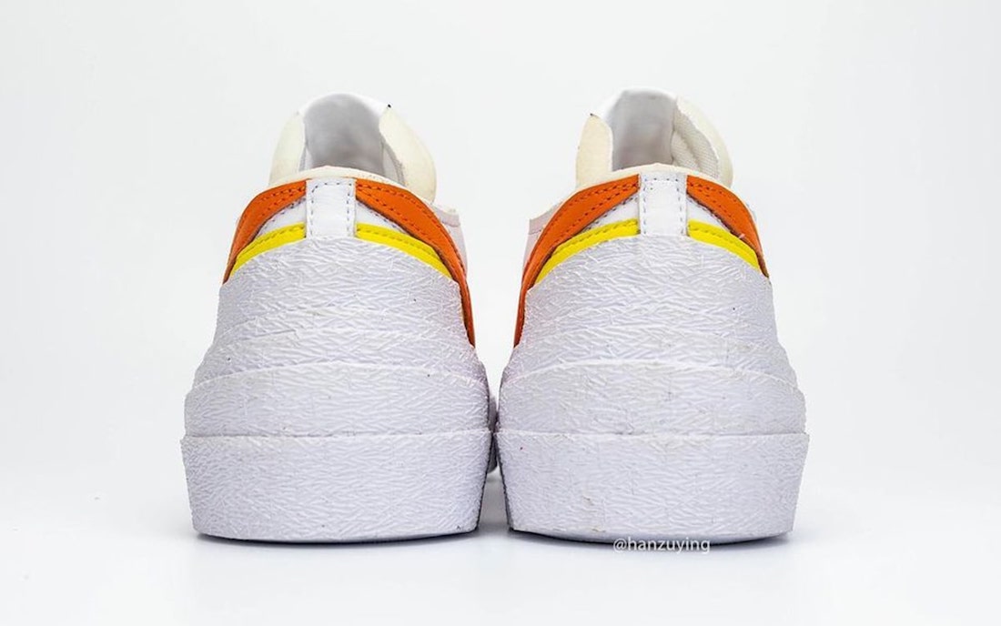 Sacai Nike Blazer Low Magma Orange Release Date DD1877-100