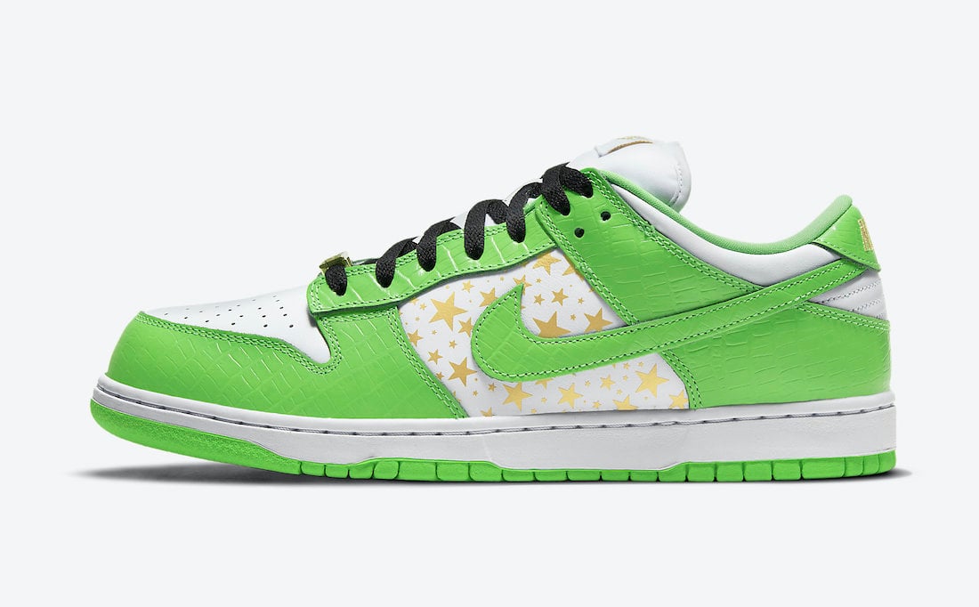 Supreme Nike SB Dunk Low Mean Green DH3228-101 Release Info Price