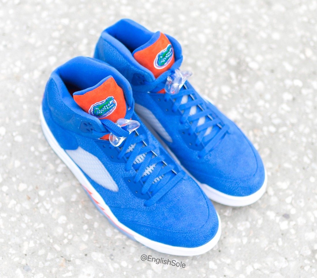 Air Jordan 5 Florida Gators PE Details