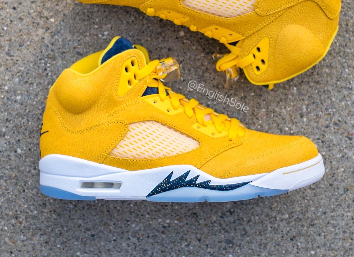 Detailed Look at the Air Jordan 5 ‘Michigan’ PE