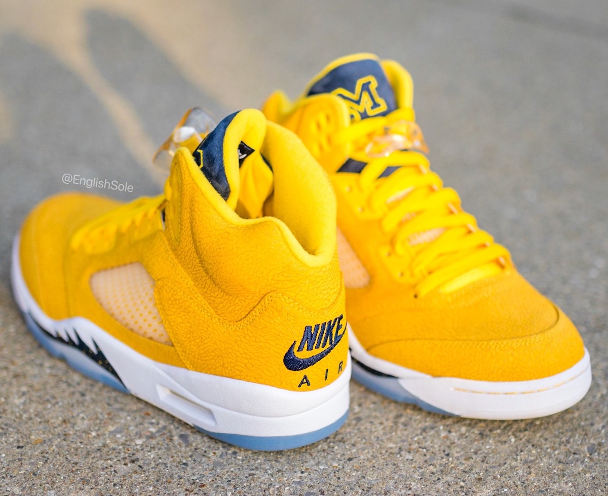 air jordan 5 retro michigan pe