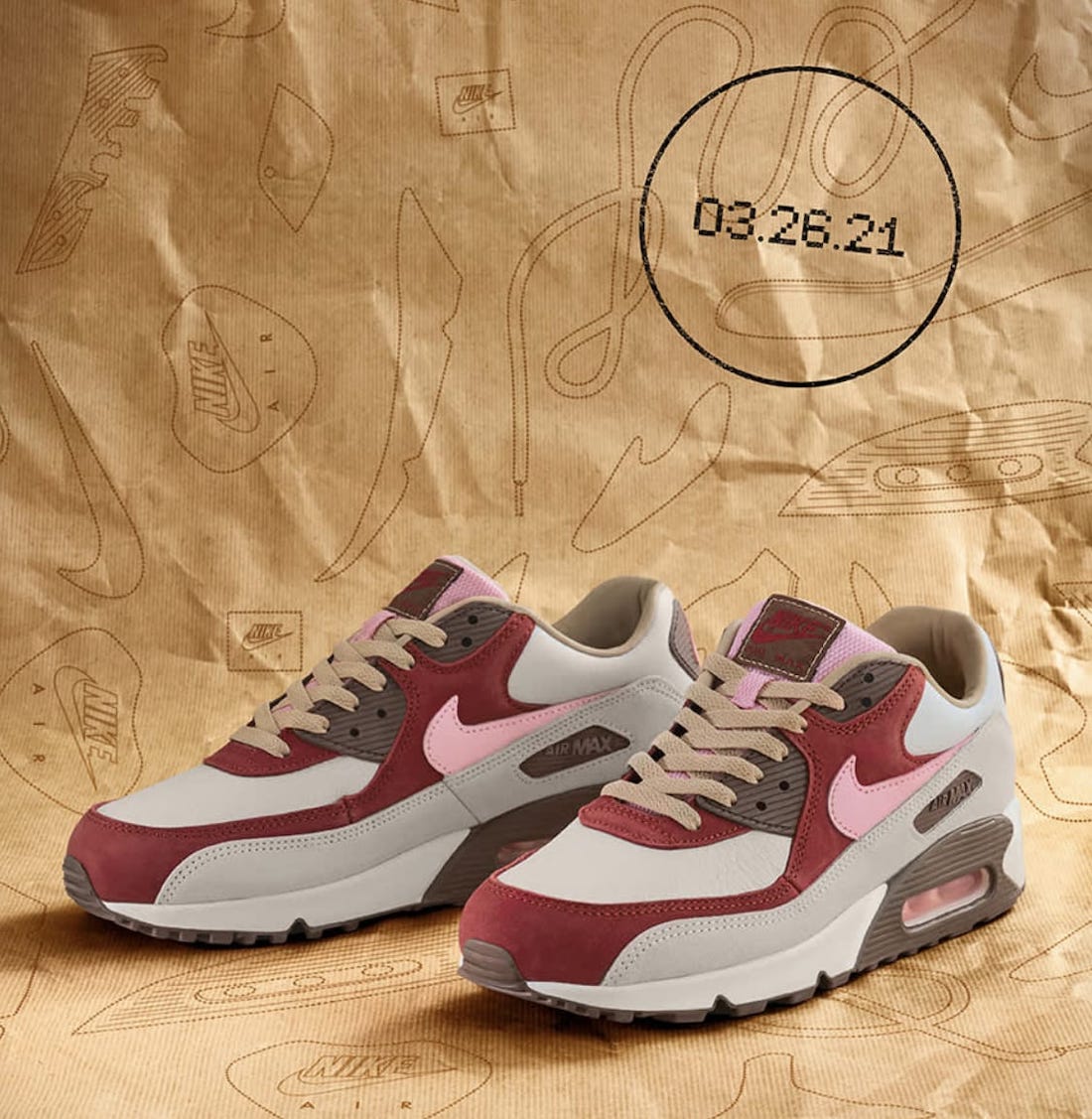 Bacon Nike Air Max 90 2021 CU1816-100 Release Info Price