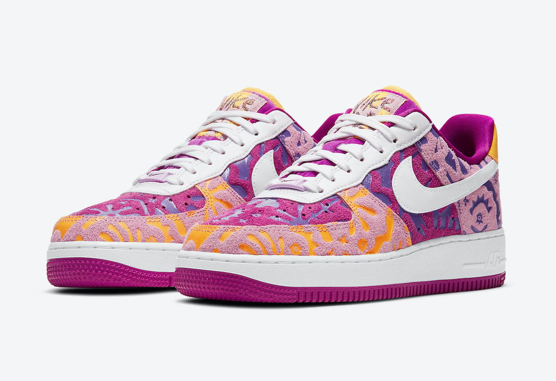 Nike Air Force 1 07 LV8 Red Plum DD5516-584 Release Date Info