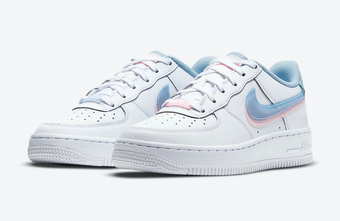 air force 1 rosa swoosh