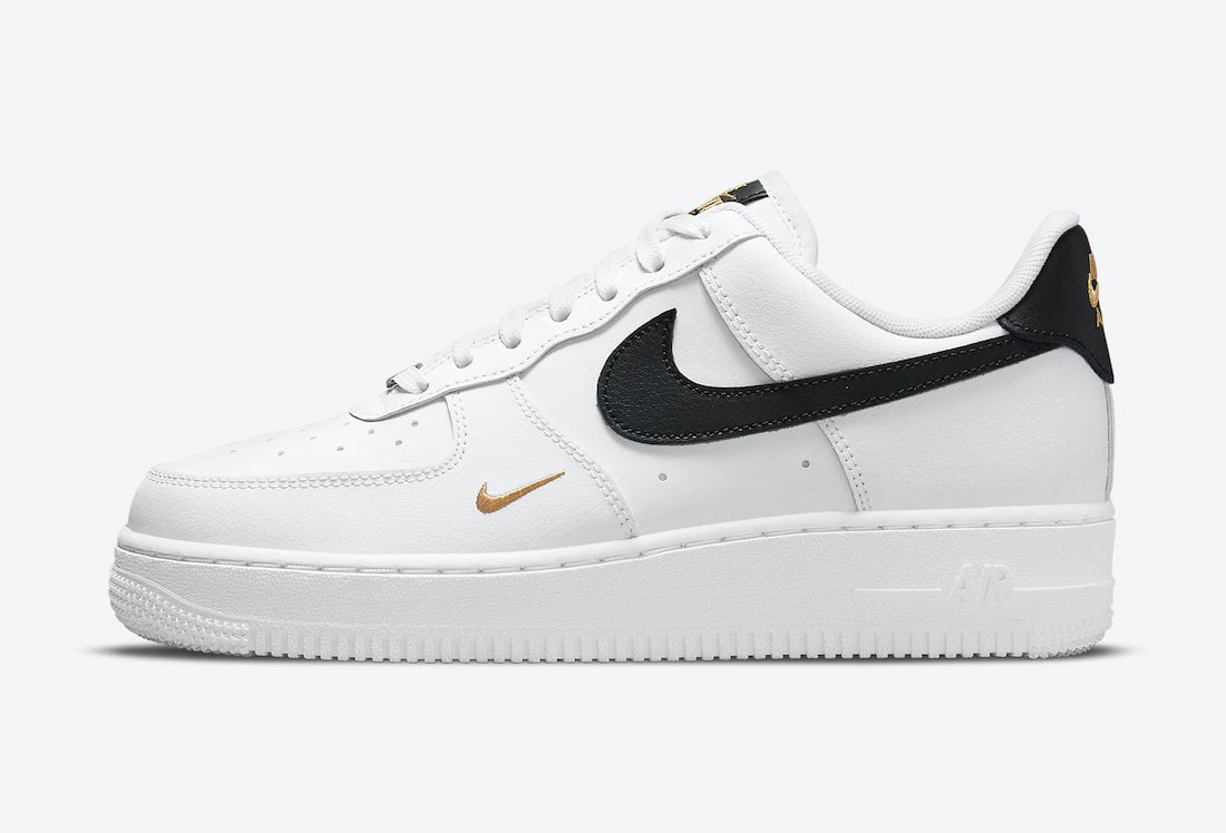 Nike Air Force 1 Low White Black Gold CZ0270-102 Release Date Info