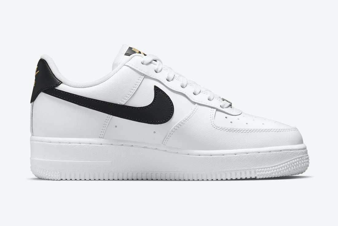 Nike Air Force 1 Low White Black Gold CZ0270-102 Release Date Info