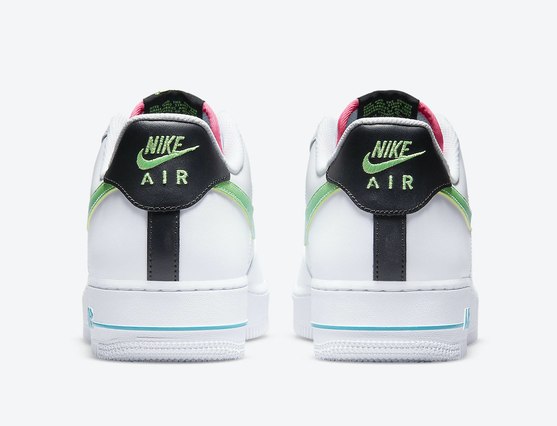 Nike Air Force 1 Low White Green Pink DJ5148-100 Release Date Info