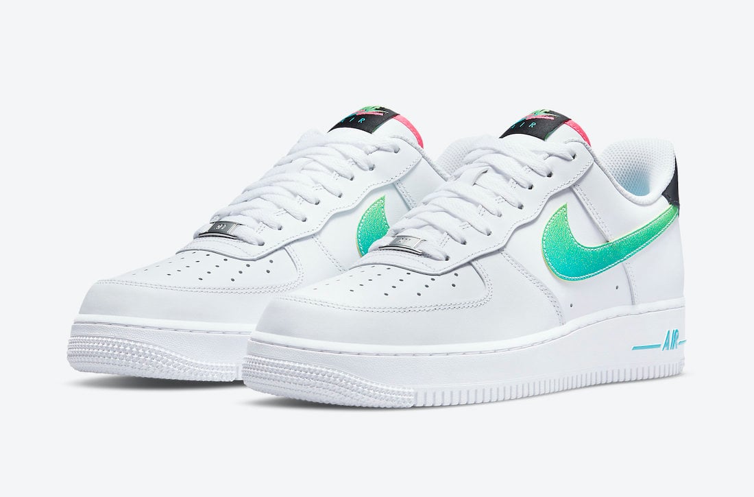 Nike Air Force 1 Low White Green Pink DJ5148-100 Release Date Info