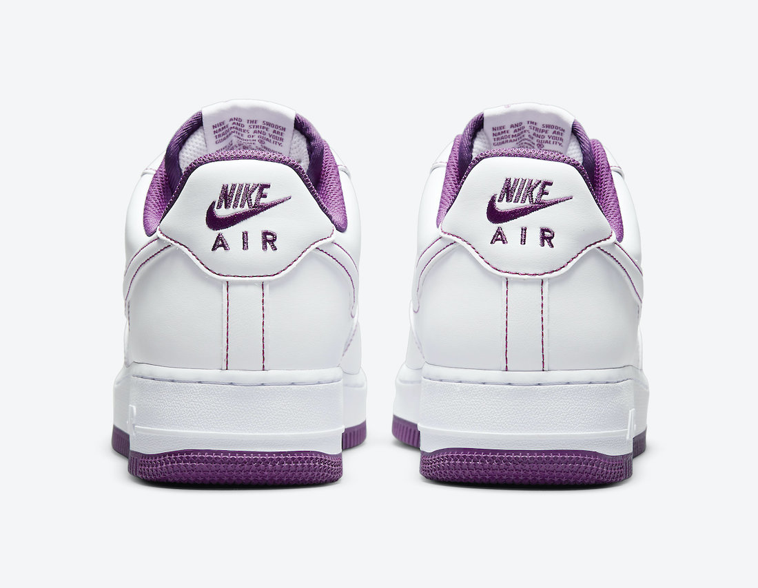 air force 1 purple and white