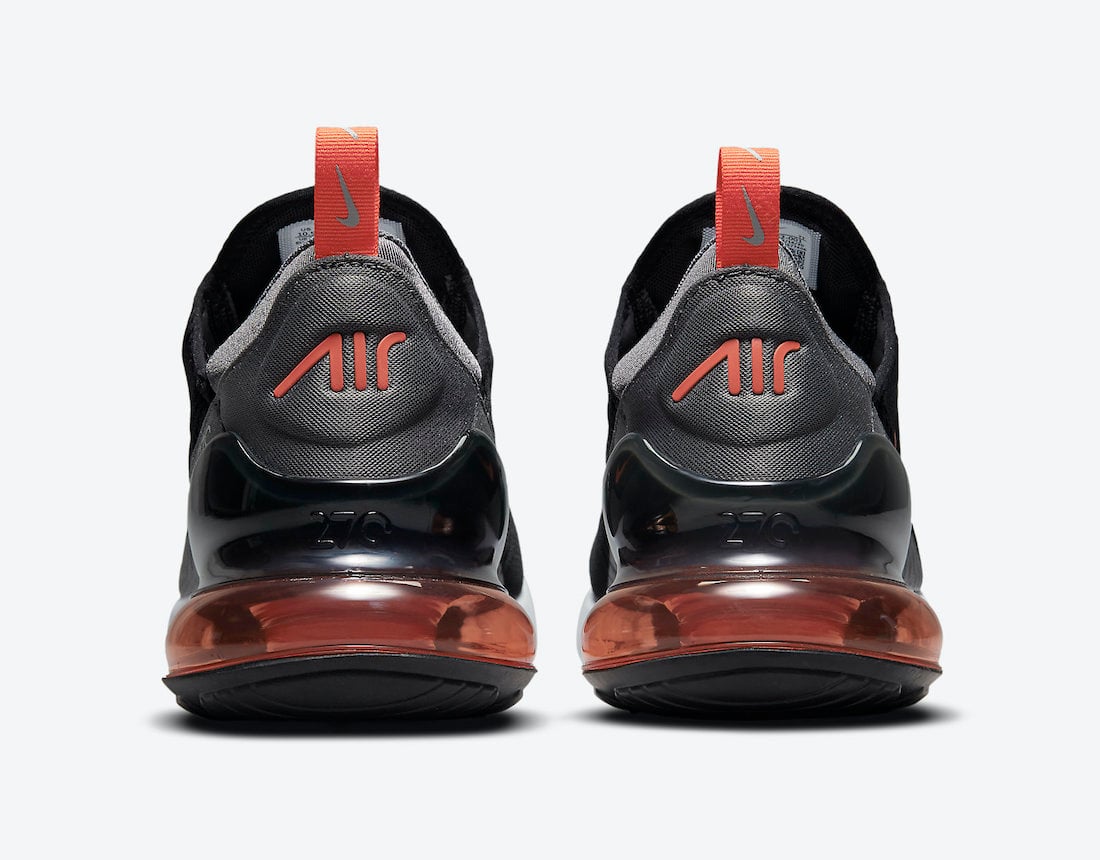 Nike Air Max 270 Black Grey Orange DM2462-001 Release Date Info