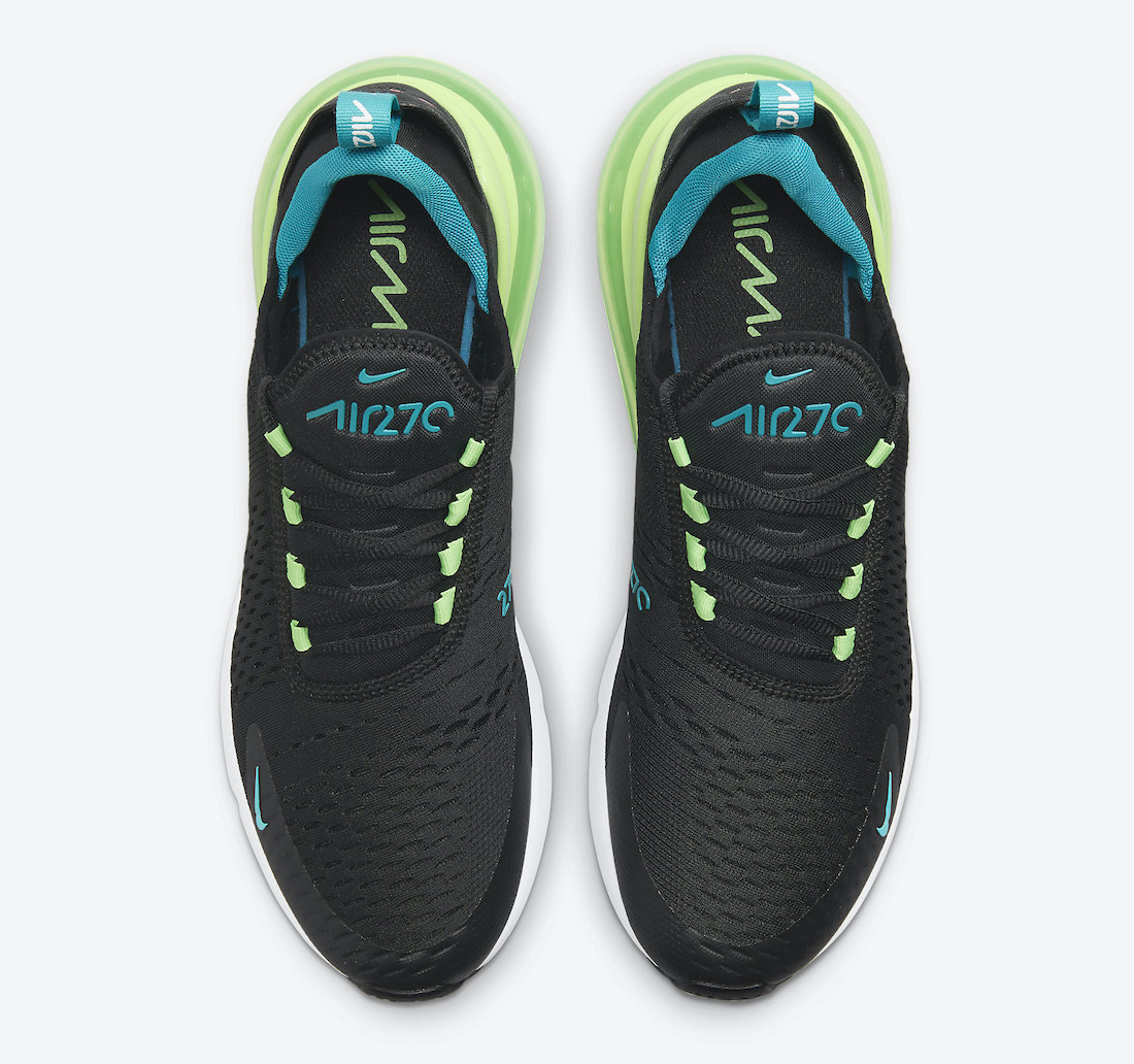Nike Air Max 270 Black Neon Green Blue Pink DJ5136-001 Release Date Info