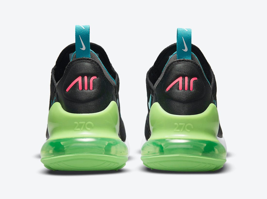 Nike Air Max 270 Black Neon Green Blue Pink DJ5136-001 Release Date Info