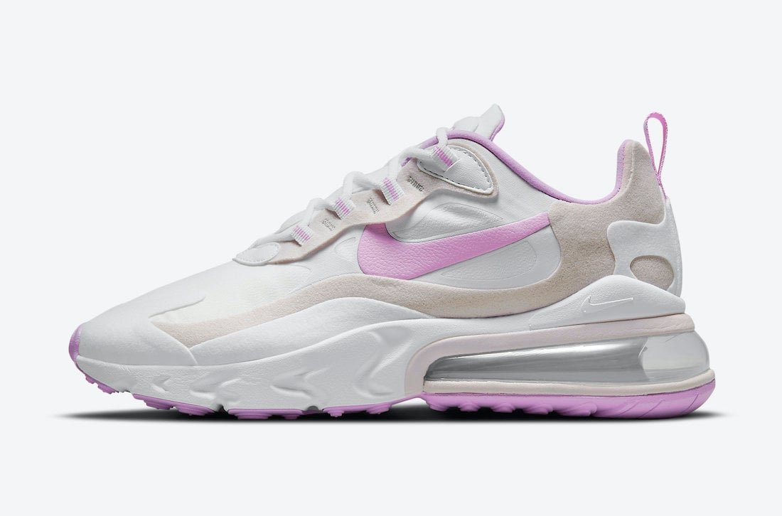 Nike Air Max 270 React White Pink CZ1609-100 Release Date Info