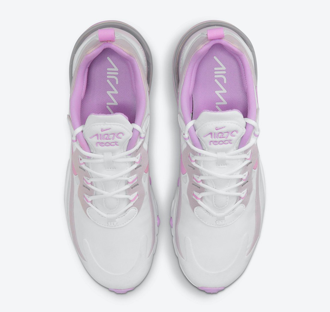 Nike Air Max 270 React In White And Light Violet Laptrinhx News