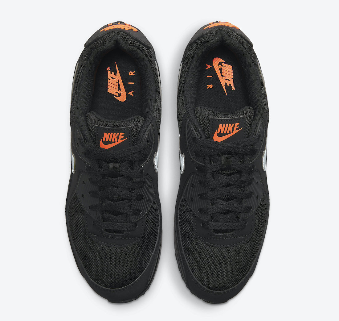 nike black orange