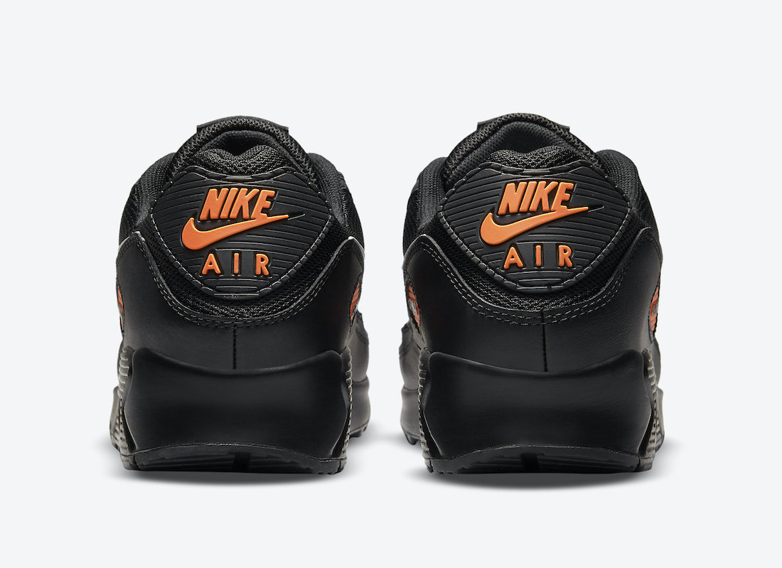 Nike Air Max 90 Black Orange DJ6881-001 Release Date Info 