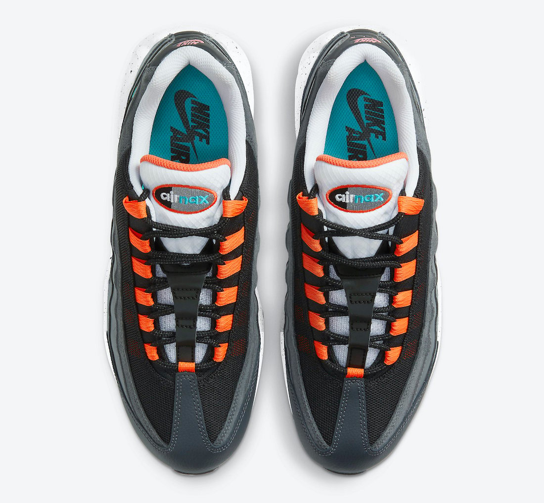 Nike Air Max 95 Grey Orange Teal CZ0191-001 Release Date Info