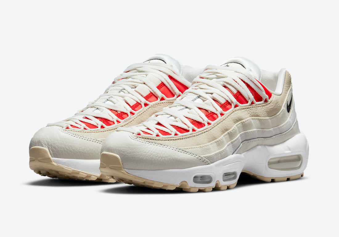 Nike Air Max 95 Sail Chile Red Coconut Milk DJ6903-100 Release Date Info